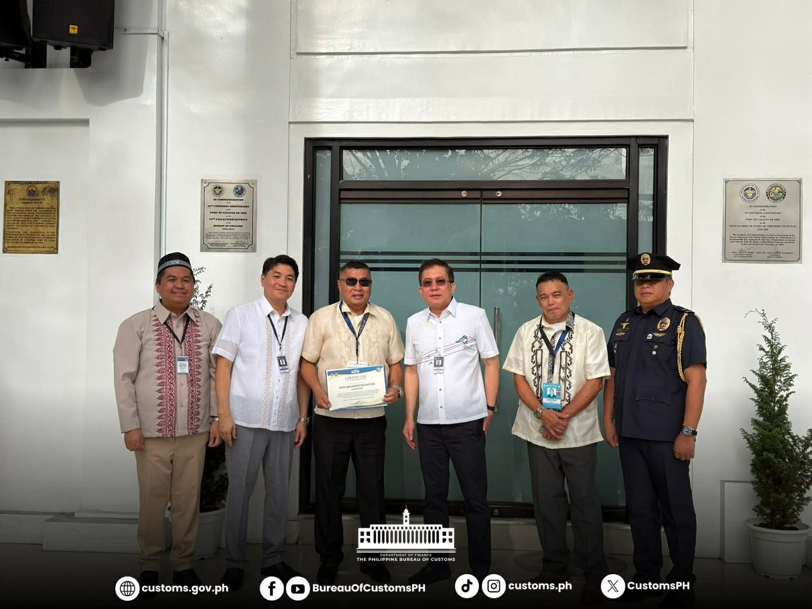 ZURBITO LEADS CDO CUSTOMS IN EXCEEDING FEBRUARY REVENUE TARGET; EMPLOYEES CITED FOR PERFORMANCE