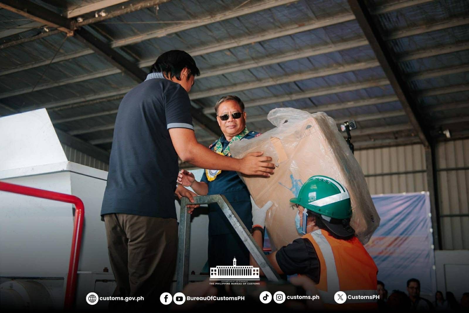 NEPOMUCENO, ABAÑO, BATHAN LEAD CRACKDOWN; ₱266-M SMUGGLED CIGARETTES DESTROYED IN ZAMBOANGA