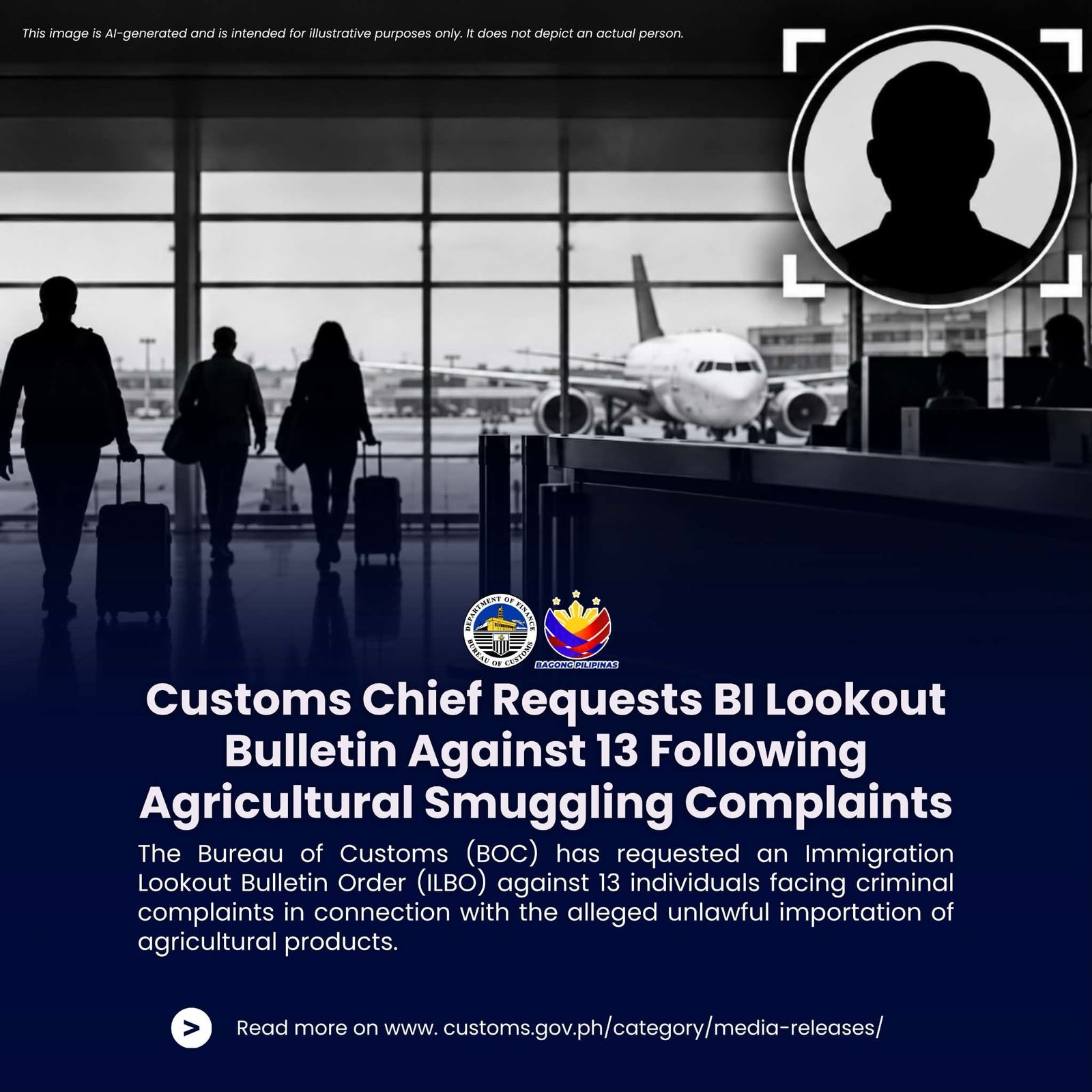 BOC CHIEF MOVES TO PUT 13 ON IMMIGRATION LOOKOUT! NEPOMUCENO ORDERS LEGAL NET TIGHTENED OVER AGRI-SMUGGLING CASE