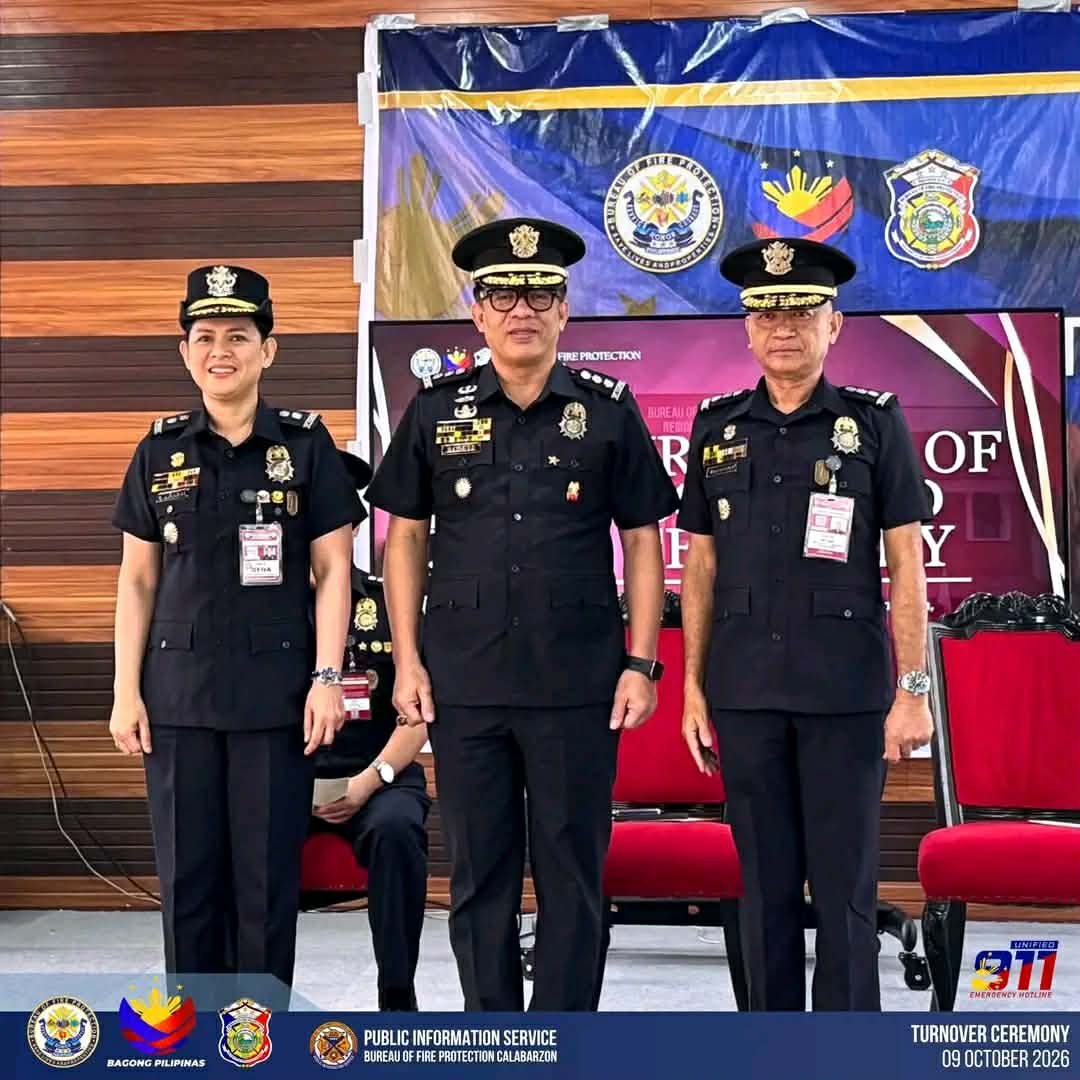 BFP CAVITE LEADERSHIP SHAKE-UP! FSSUPT ROSETE LEADS COMMAND TURNOVER; FSUPT CABASAL TAKES FIREPOWER OF LEADERSHIP!